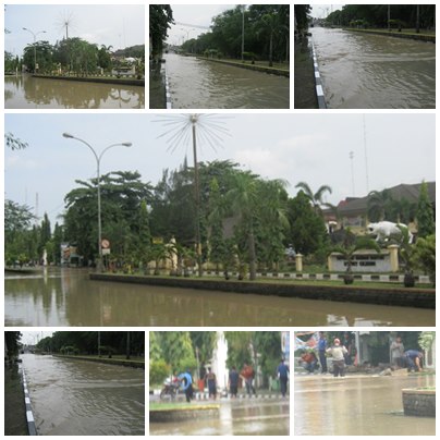 Inilah Foto-foto kejadian banjir di Pemkot Cilegon, Mapolres Cilegon dan sepanjang jalur pemerintahan