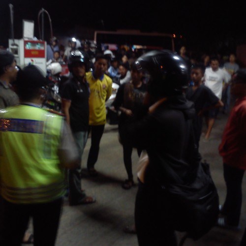 rusuh di SPBU Cibeber