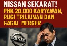 PHK massal 20.000 karyawan Nissan akibat krisis global
