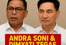 Gubernur Andra Soni dan Wakil Gubernur Dimyati saat menyampaikan pernyataan tegas soal kasus CAA di Cilegon