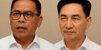 Gubernur Andra Soni dan Wakil Gubernur Dimyati saat menyampaikan pernyataan tegas soal kasus CAA di Cilegon
