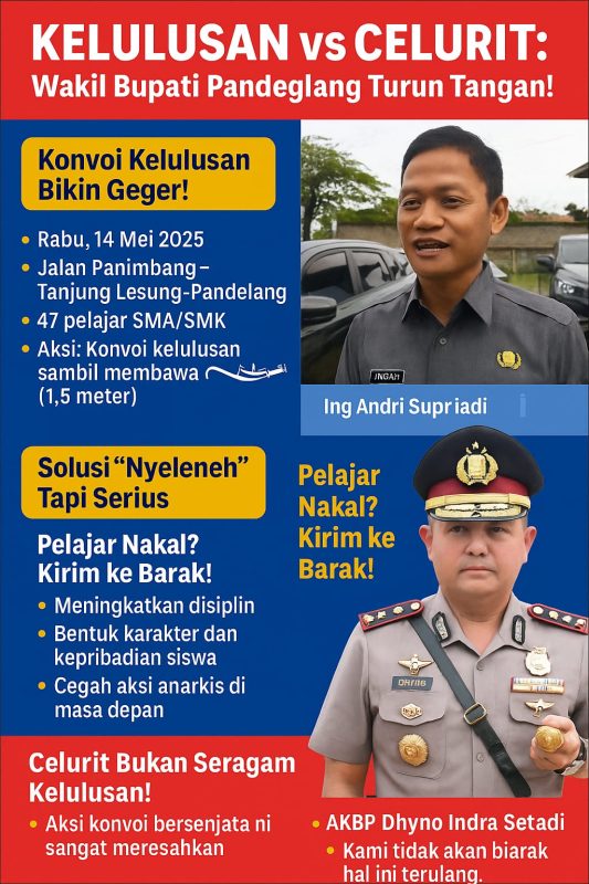 Pelajar konvoi kelulusan di Pandeglang membawa celurit
Title attribute: Konvoi Kelulusan Pelajar Pandeglang Bikin Resah Warga