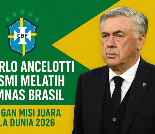 Ancelotti Brasil, pelatih Real Madrid, pelatih sepak bola bergaji tertinggi, Federasi Sepak Bola Brasil, sejarah Piala Dunia Brasil