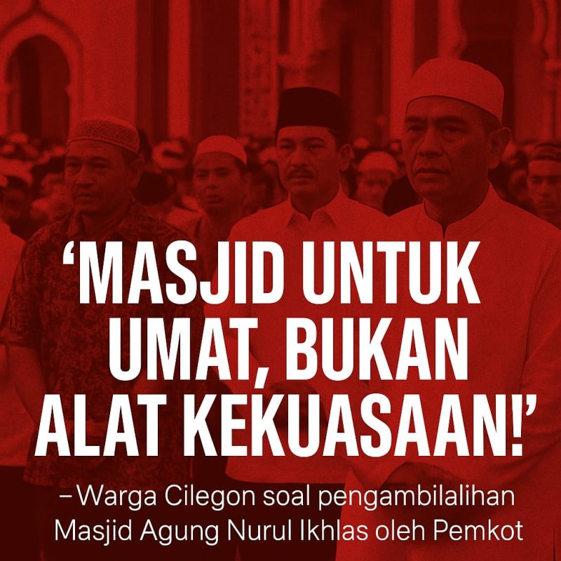 Wali Kota Robinsar saat Salat Idul Adha di Masjid Nurul Ikhlas Cilegon, disorot warga soal pengambilalihan masjid
