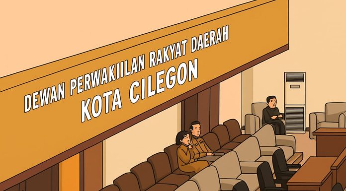 Kursi pejabat eselon 2 tampak kosong dalam rapat RPJM Kota Cilegon tahun 2025–2029.