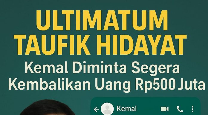 "Taufik Hidayat beri ultimatum Kemal untuk kembalikan uang Rp500 juta"