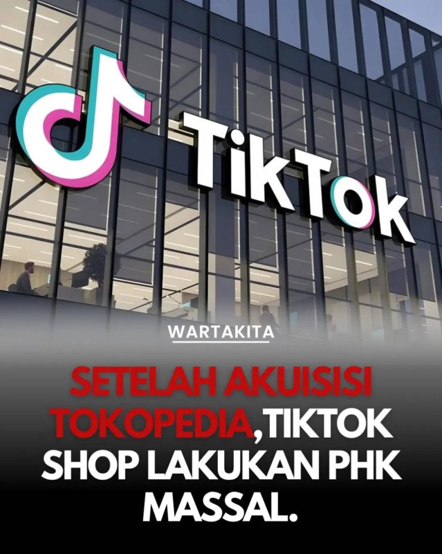 Ilustrasi PHK massal karyawan TikTok Shop di Indonesia setelah akuisisi Tokopedia