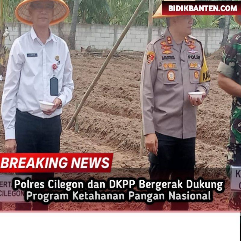 Polres Cilegon dan DKPP Bergerak Dukung Program Ketahanan Pangan Nasional