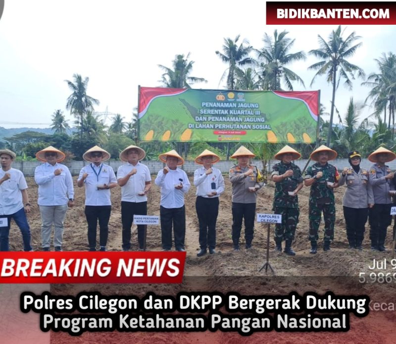Polres Cilegon dan DKPP Bergerak Dukung Program Ketahanan Pangan Nasional