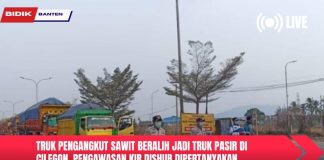 Truk Pengangkut Sawit Beralih Jadi Truk Pasir di Cilegon, Pengawasan KIR Dishub Dipertanyakan