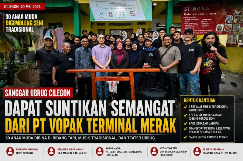 Sanggar Ubrug Cilegon Dapat Suntikan Semangat dari PT Vopak, 30 Anak Muda Digembleng Seni Tradisional 1 IMG 20260520 WA0039