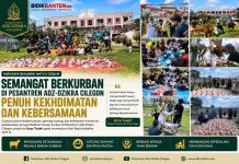 Semangat Berkurban di Pesantren Adz-Dzikra Cilegon, Buya Tsabit: Momentum Berbagi dan Menumbuhkan Kepedulian