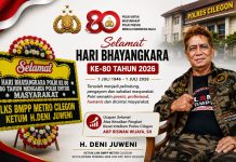 HUT Bhayangkara ke-80, H. Deni Juweni Apresiasi Polres Cilegon dan Ucapkan Selamat atas Kenaikan Pangkat AKP Riswan Wijaya