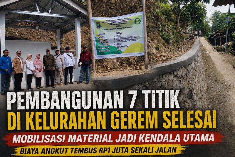 Pembangunan 7 Titik di Kelurahan Gerem Selesai, Mobilisasi Material Jadi Kendala Utama 1 IMG 20260805 WA0001