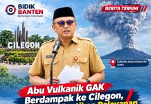Abu Vulkanik GAK Berdampak ke Cilegon, Sekda Aziz Pastikan Pelayanan Tetap Normal