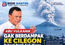 Abu Vulkanik GAK Berdampak ke Cilegon, Buhaeti Romli Ajak Warga Grogol-Merak Waspada dan Perbanyak Doa