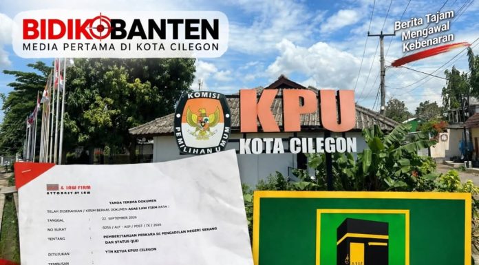 KPU Cilegon Terima Surat Status Quo PPP, Proses PAW Diminta Ditahan Dulu
