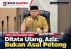 TPP ASN Cilegon 2027 Ditata Ulang, Aziz: Bukan Asal Potong