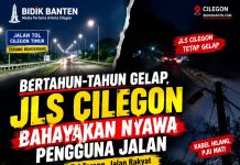 Bertahun-tahun Gelap, JLS Cilegon Bahayakan Nyawa Pengguna Jalan: Tol Terang, Jalan Rakyat Malah Gelap