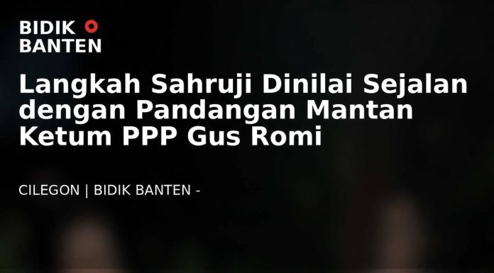 Langkah Sahruji Dinilai Sejalan dengan Pandangan Mantan Ketum PPP Gus Romi