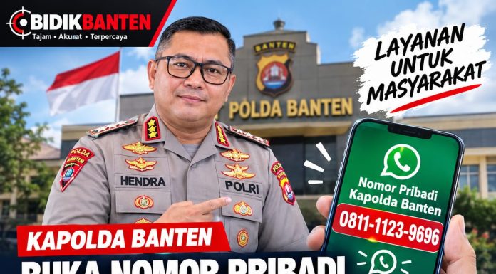 Kapolda Banten Buka Jalur Aduan Lewat Nomor Pribadi, Warga Bisa Lapor Gangguan Kamtibmas